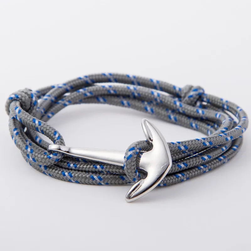 ZIG Man Anchor Bracelet Black Leather Bracelet Wristband Bangle Punk Style Fashion Jewlery Wrap bracelet
ZIG Man Anchor Bracelet Black Leather Bracelet Wristband Bangle Punk Style Fashion Jewlery Wrap bracelet