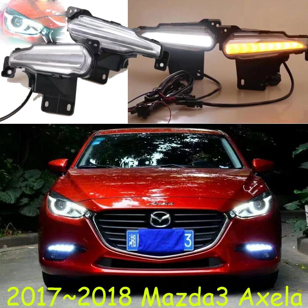 

2017~2018y car bumper headlamp for mazda3 Axela daytime Light LED DRL headlight for mazda 3 Axela fog light,Axela headlight