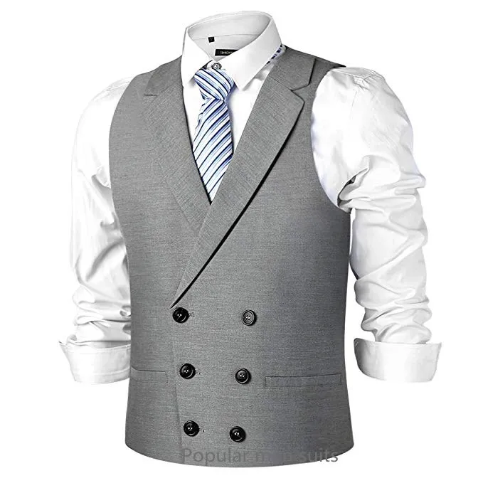 2018 New Men Suit Vest Fashion Casual Wedding Formal Business Suits Blazer Custom Made Notched Lapel Double Breasted Men Suits
2018 New Men Suit Vest Fashion Casual Wedding Formal Business Suits Blazer Custom Made Notched Lapel Double Breasted Men Suits