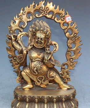 WBY---607+++6" Chinese Tibet Buddhism Bronze Carving Mahakala Wrathful Deity Buddha Statue
WBY---607+++6" Chinese Tibet Buddhism Bronze Carving Mahakala Wrathful Deity Buddha Statue