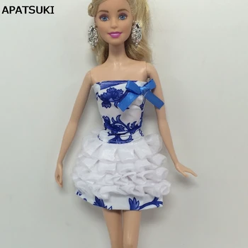 Navy Blue White Off-shoulder Dress For Barbie Doll Clothes Short Dresses Outfits For Barbie Dollhouse 1/6 Doll Accessories
Navy Blue White Off-shoulder Dress For Barbie Doll Clothes Short Dresses Outfits For Barbie Dollhouse 1/6 Doll Accessories