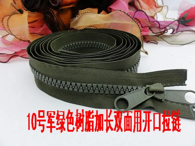 #10 resin zipper for sewing tent zipper double puller 220cm 250cm 350cm/piece army green free shipping
#10 resin zipper for sewing tent zipper double puller 220cm 250cm 350cm/piece army green free shipping