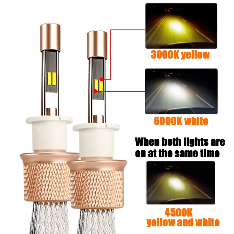 H1 H7 H11 Auto Tricolor H3 Headlight Conversion Kit Low Beam Headlamp Driving Light Head Light Replacement
H1 H7 H11 Auto Tricolor H3 Headlight Conversion Kit Low Beam Headlamp Driving Light Head Light Replacement