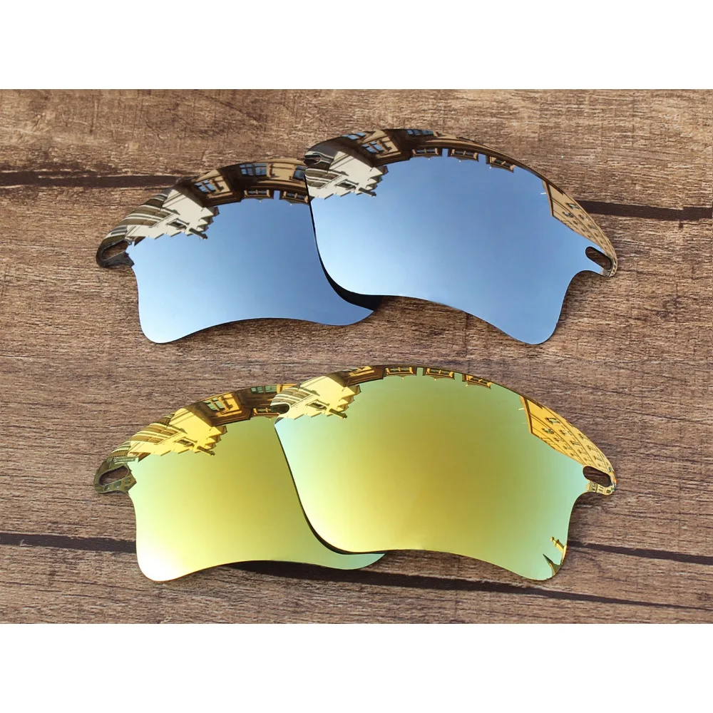 Vonxyz 2 Pairs Chrome Mirror & 24K Mirror Polarized Replacement Lenses for-Oakley Fast Jacket XL OO9156 Frame
Vonxyz 2 Pairs Chrome Mirror & 24K Mirror Polarized Replacement Lenses for-Oakley Fast Jacket XL OO9156 Frame