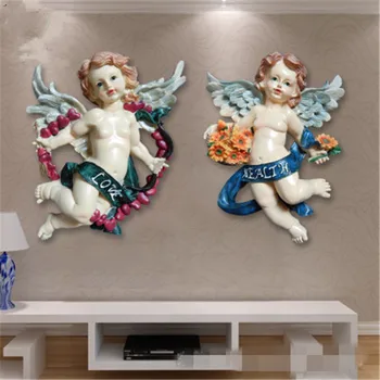 European Style Angel Cupid Resin Stereoscopic Wall Hangings Fashion Living Room Bedroom Background Wall Art Decorations X2093
European Style Angel Cupid Resin Stereoscopic Wall Hangings Fashion Living Room Bedroom Background Wall Art Decorations X2093