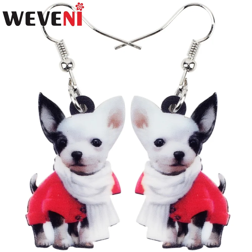 WEVENI Drop Acrylic Scarf Chihuahua Dog Earring Big Long Dangle Animal Jewelry For Girl Women Lady Cartoon Accessories Wholesale
WEVENI Drop Acrylic Scarf Chihuahua Dog Earring Big Long Dangle Animal Jewelry For Girl Women Lady Cartoon Accessories Wholesale