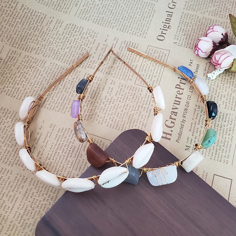 FASHIONSNOOPS Trendy Simulated Pearls Beaded Hair Clips for Women Bohemian New Sea Shell Headbands Fashion Women Hair Hoops Gift
FASHIONSNOOPS Trendy Simulated Pearls Beaded Hair Clips for Women Bohemian New Sea Shell Headbands Fashion Women Hair Hoops Gift