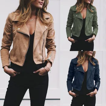 Autumn New Short Flannel Soft Leather Jacket Women Fashion Slim Zipper Motorcycle PU Jacket Ladies Basic Street Outwear Coat
Autumn New Short Flannel Soft Leather Jacket Women Fashion Slim Zipper Motorcycle PU Jacket Ladies Basic Street Outwear Coat