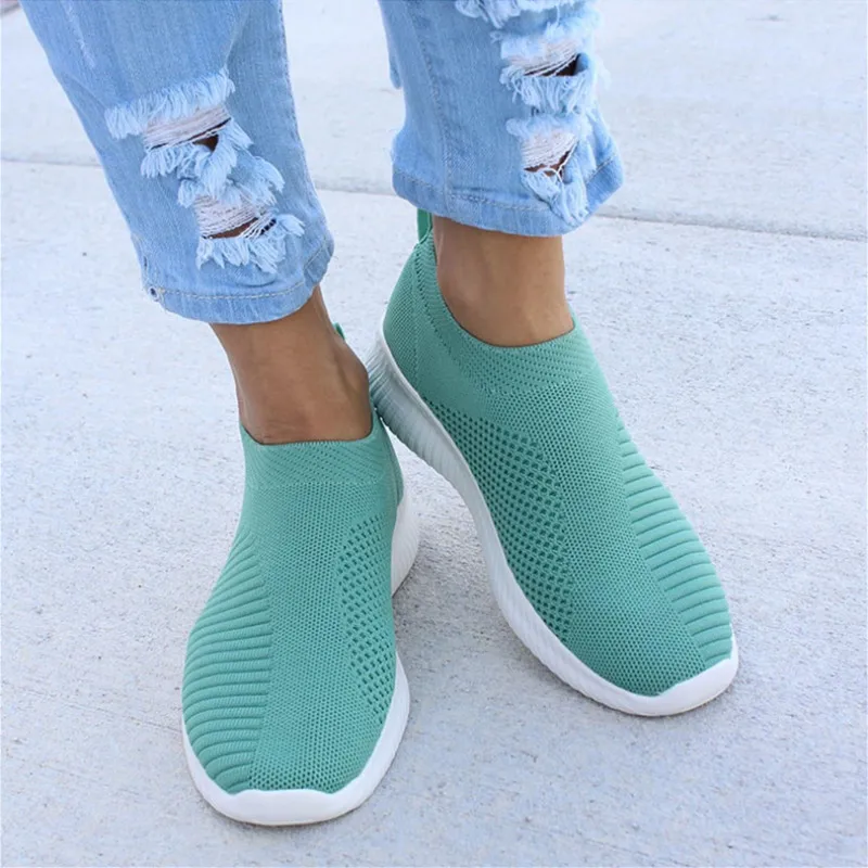 WomenShoes Casual Fashion Knitting Sock Sneaker Flat Platform Stretch Fabric Ladies Shoes Mesh Slip On High Quality Size 35-40
WomenShoes Casual Fashion Knitting Sock Sneaker Flat Platform Stretch Fabric Ladies Shoes Mesh Slip On High Quality Size 35-40