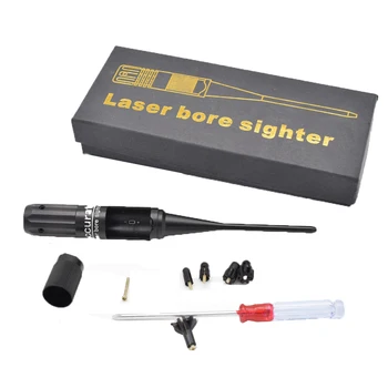 Laser Bore Sighter 5 Bore Adapaters To Fit All 0.177 - 0.50 Caliber and Riles Hunting Rifle Caliber Professional Laser Scope
Laser Bore Sighter 5 Bore Adapaters To Fit All 0.177 - 0.50 Caliber and Riles Hunting Rifle Caliber Professional Laser Scope