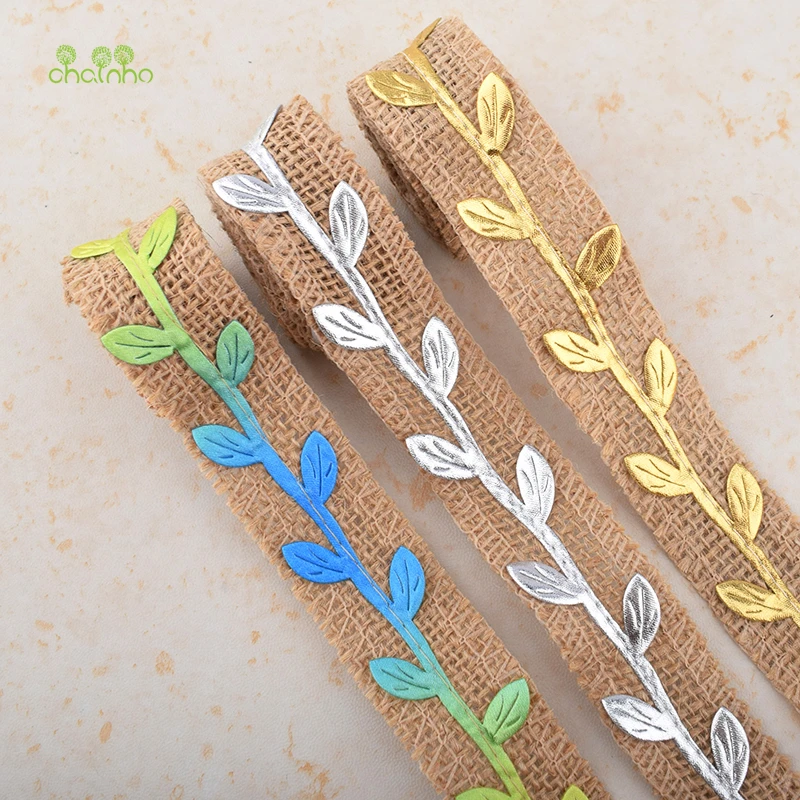 Chainho,Burlap Ribbon,2 Meter/Pcs, Decorative Leaves,DIY Handmade/Wedding Party/Crafts & Gift Packing Decoration Material,HB075
Chainho,Burlap Ribbon,2 Meter/Pcs, Decorative Leaves,DIY Handmade/Wedding Party/Crafts & Gift Packing Decoration Material,HB075