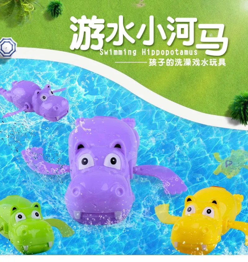 Clockwork Toy Wind Up Crocodile Toy Turtles Water Swim Kid Bath Pool Tub Animal Education Wind Up Toys For Children Random Color