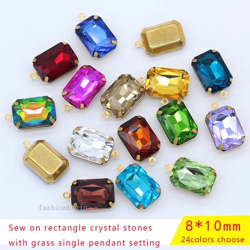 20p 8x10mm FACETED single FRAMED GLASS BAGUETTE EARRING NECKLACE FINDINGS CONNECTOR PENDANTS stone with 1 loop jewelry craft
20p 8x10mm FACETED single FRAMED GLASS BAGUETTE EARRING NECKLACE FINDINGS CONNECTOR PENDANTS stone with 1 loop jewelry craft