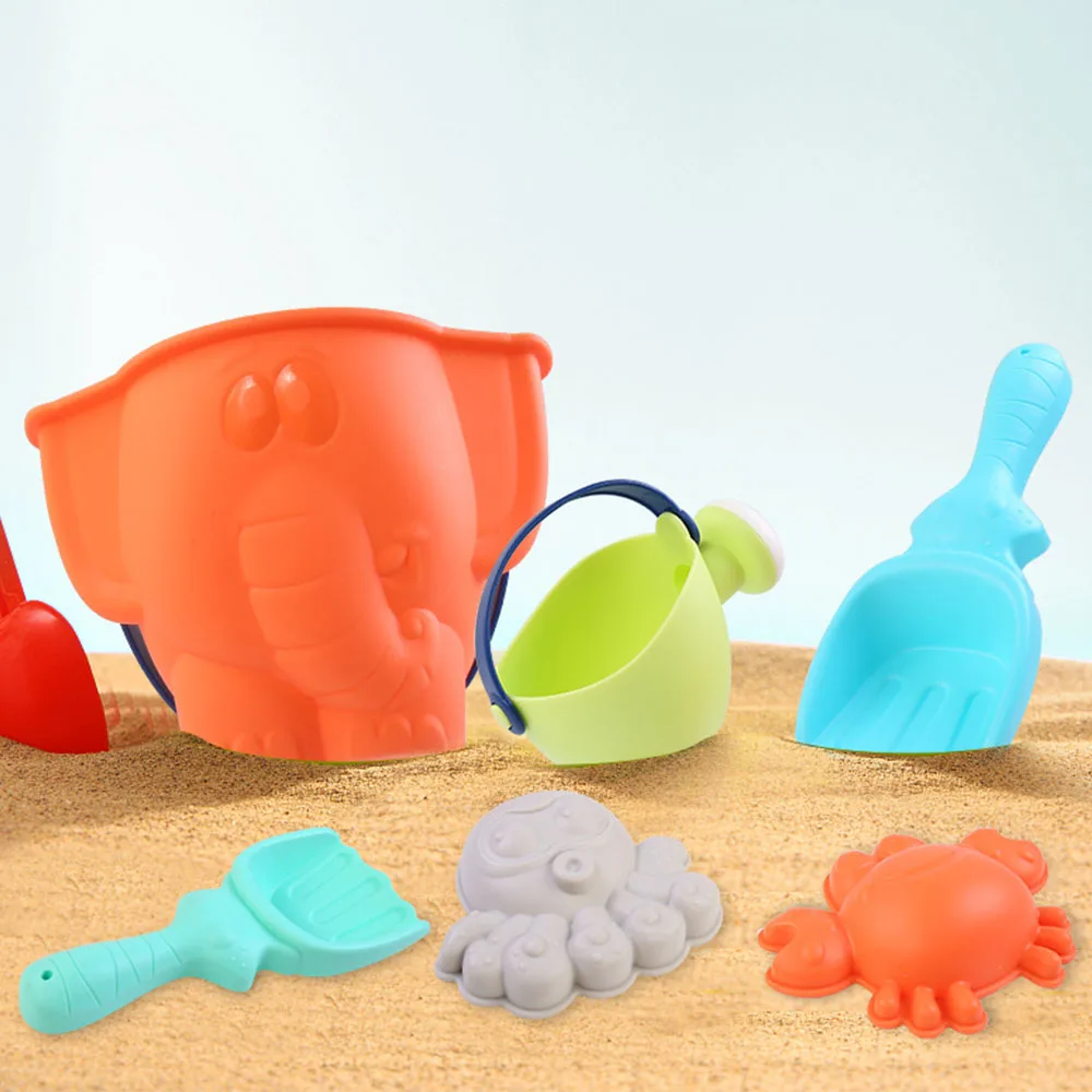 Summer Kids Beach Toy Set Children Silicone Shovel Tool Kit Sand Bucket Rake Hourglass Sandbox Set
Summer Kids Beach Toy Set Children Silicone Shovel Tool Kit Sand Bucket Rake Hourglass Sandbox Set