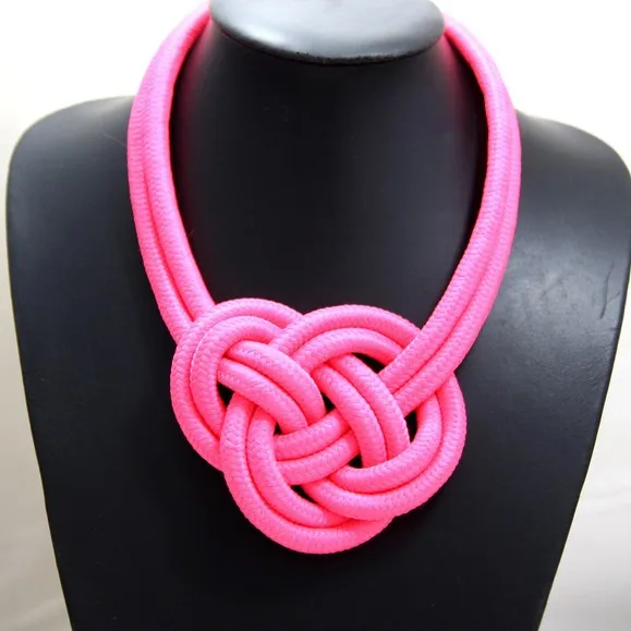 ANL0192(1), 14 Colors Fashion Statement Neon Color Thick Ropes Knitted Chunky Knot Necklace
ANL0192(1), 14 Colors Fashion Statement Neon Color Thick Ropes Knitted Chunky Knot Necklace