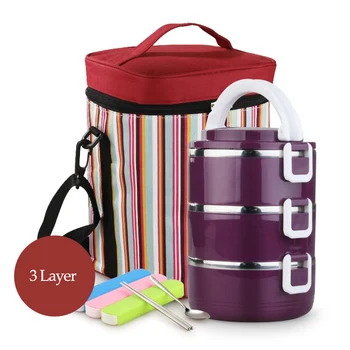 2 3 4 Layer Insulated Stainless Steel Lunch Boxs Thermos Set Food Container Lunchbox Japanese Bento Box Portable Picnic With Bag
2 3 4 Layer Insulated Stainless Steel Lunch Boxs Thermos Set Food Container Lunchbox Japanese Bento Box Portable Picnic With Bag