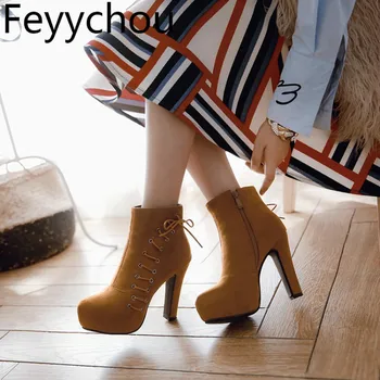 Women Boots Autumn Winter Super High Heel Warm Flock Round Toe Lace Up Zip Ankle Chelsea Shoes 2018 Sexy New Fashion Casual Red
Women Boots Autumn Winter Super High Heel Warm Flock Round Toe Lace Up Zip Ankle Chelsea Shoes 2018 Sexy New Fashion Casual Red