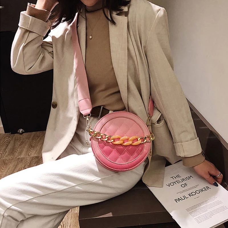 CASMOR Brand Luxury Women Fashion Handbag gradient color Diamond Lattice Small Mini PU Leather Circular Crossbody Shoulder bag
CASMOR Brand Luxury Women Fashion Handbag gradient color Diamond Lattice Small Mini PU Leather Circular Crossbody Shoulder bag