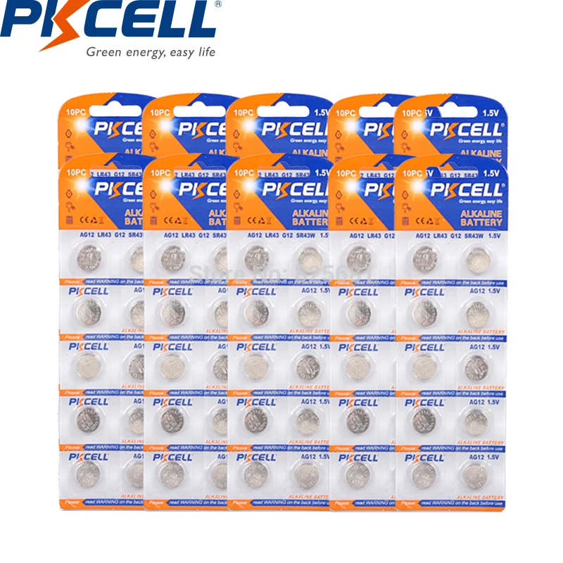 100Pcs AG12 LR43 LR186 Alkaline Button Coin Batteries 1.5V 100mAh Equal to LR43 SR1142 186 SR43 386 For Calculator Pedometer
100Pcs AG12 LR43 LR186 Alkaline Button Coin Batteries 1.5V 100mAh Equal to LR43 SR1142 186 SR43 386 For Calculator Pedometer