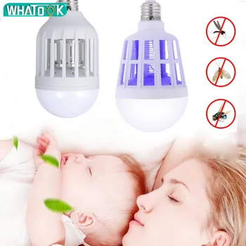 Dual Use Electric Mosquito Repeller Lamp E27 LED Bulb US 110V/EU 220V 9W 15W LED Bug Zapper Lamp Mosquito Killing Night Light
Dual Use Electric Mosquito Repeller Lamp E27 LED Bulb US 110V/EU 220V 9W 15W LED Bug Zapper Lamp Mosquito Killing Night Light