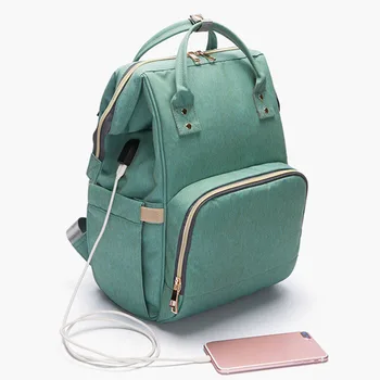 New! Diaper Bag With USB Interface Large Capacity Waterproof Bag Kits Mummy Maternity Travel Backpack Nursing Handbag Wholesale
New! Diaper Bag With USB Interface Large Capacity Waterproof Bag Kits Mummy Maternity Travel Backpack Nursing Handbag Wholesale