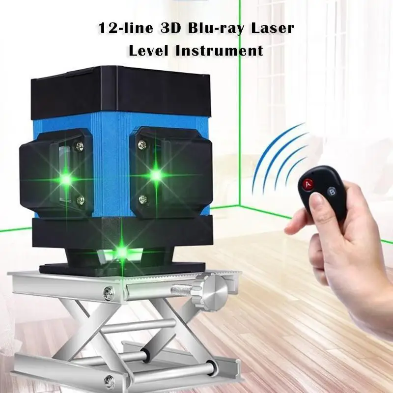 12 Lines 3D High Precision Laser Infrared Blue Beam 360 Cross Vertical Self-leveling Device Laser Level Instruments
12 Lines 3D High Precision Laser Infrared Blue Beam 360 Cross Vertical Self-leveling Device Laser Level Instruments