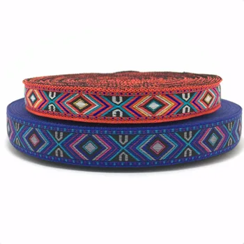 ZERZEEMOOY 15-17MM 10yards features national wind handmade accessories lace ribbon single face red blue woven jacquard ribbon
ZERZEEMOOY 15-17MM 10yards features national wind handmade accessories lace ribbon single face red blue woven jacquard ribbon