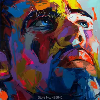 Palette knife painting portrait Palette knife Face Oil painting Impasto figure on canvas Hand painted Francoise Nielly 13-15
Palette knife painting portrait Palette knife Face Oil painting Impasto figure on canvas Hand painted Francoise Nielly 13-15