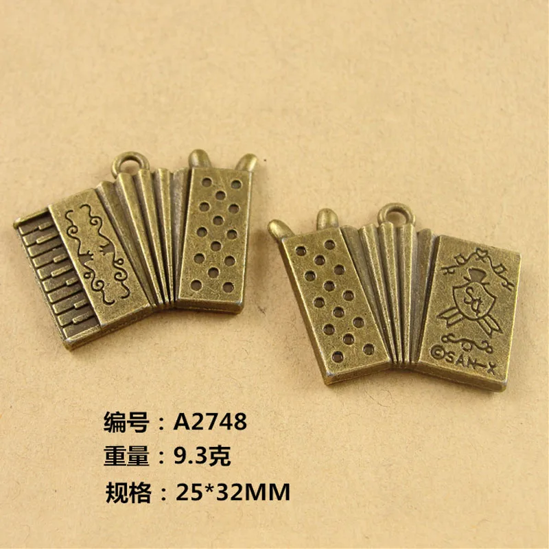 10pcs 25*32MM bronze hand beaded accordion musical instruments charms, South Korea's new alloy materials DIY jewelry accessories
10pcs 25*32MM bronze hand beaded accordion musical instruments charms, South Korea's new alloy materials DIY jewelry accessories