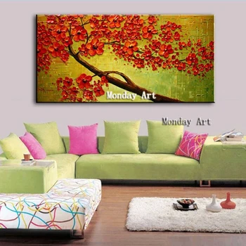 Aritist Hand Painted Textured Palette Knife Red Flower Oil Painting Modern Abstract Canvas picture for Living Room Decor Picture
Aritist Hand Painted Textured Palette Knife Red Flower Oil Painting Modern Abstract Canvas picture for Living Room Decor Picture