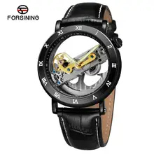 Forsining Men's Unique Transparent Quality Skeleton Trendy Dial Automatic Movement Black Genuine Leather Strap Watch FSG9418M3B2
Forsining Men's Unique Transparent Quality Skeleton Trendy Dial Automatic Movement Black Genuine Leather Strap Watch FSG9418M3B2