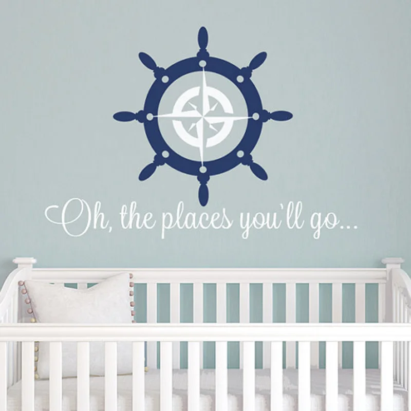 Vinyl Wall Stickers For Kids Room Captain's Wheel Removeable Wall Decal Nursery Bedroom Wall Decor Cute Room Decoration ZX141
Vinyl Wall Stickers For Kids Room Captain's Wheel Removeable Wall Decal Nursery Bedroom Wall Decor Cute Room Decoration ZX141