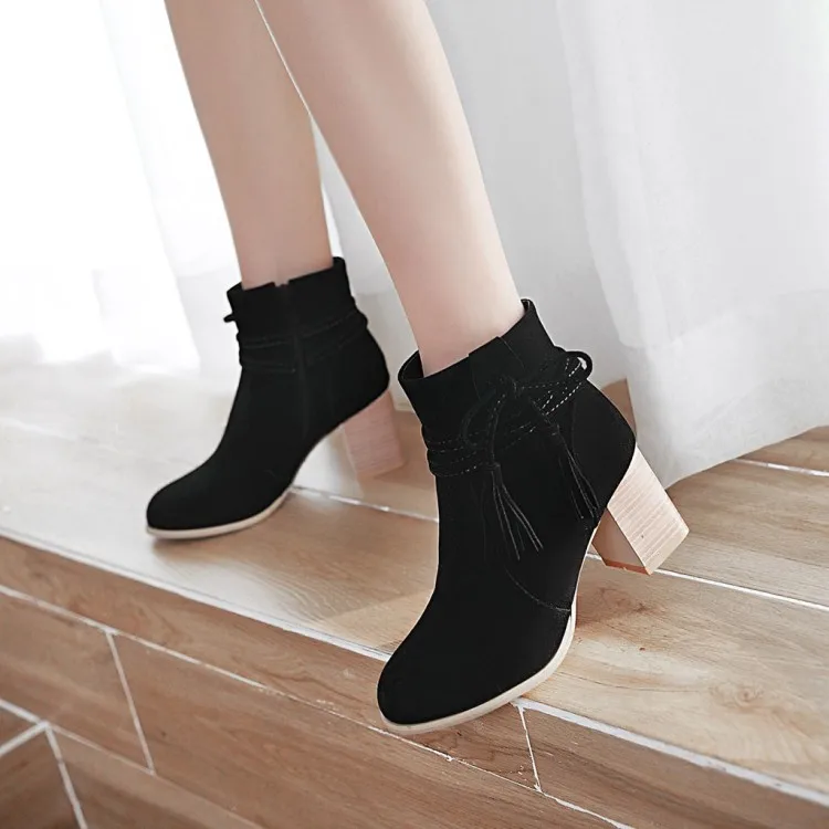 Big Size 9 10 11 12 boots women shoes ankle boots for women ladies boots Bow tie fringe side zipper
Big Size 9 10 11 12 boots women shoes ankle boots for women ladies boots Bow tie fringe side zipper