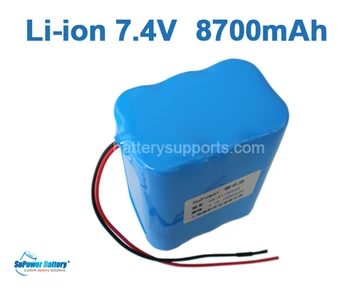 SuPower 7.2V 7.4V 8.4V 18650 8700mAh Lithium ion Li-ion Rechargeable Battery Pack Max. 2A with built-in protection circuit board
SuPower 7.2V 7.4V 8.4V 18650 8700mAh Lithium ion Li-ion Rechargeable Battery Pack Max. 2A with built-in protection circuit board