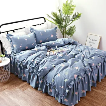 2019 Luxury Washing cotton Flamingo Bedding Set Twin Queen King size Bed set Duvet Cover flower lace ruffle bed skirt pillowcase
2019 Luxury Washing cotton Flamingo Bedding Set Twin Queen King size Bed set Duvet Cover flower lace ruffle bed skirt pillowcase