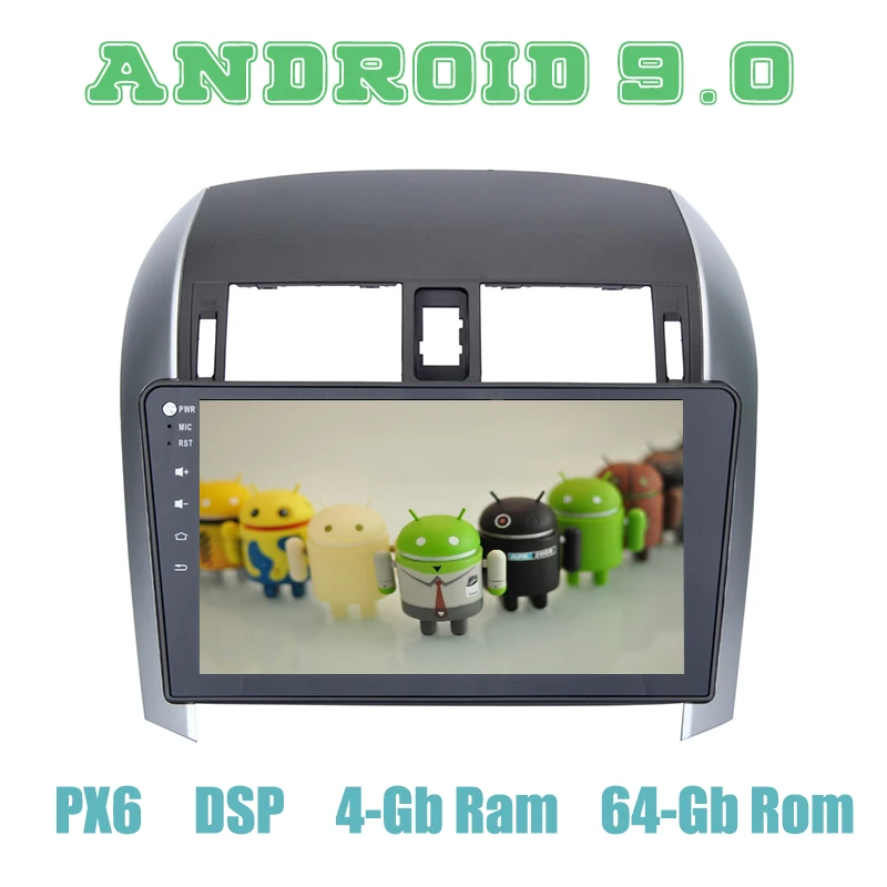 10.2" PX6 Android 9.0 Car GPS Radio Multimedia for Toyota Corolla 2007 2008 2009 2010 2011 2012 WIFI USB DSP 4+64GB Auto Stereo
10.2" PX6 Android 9.0 Car GPS Radio Multimedia for Toyota Corolla 2007 2008 2009 2010 2011 2012 WIFI USB DSP 4+64GB Auto Stereo
