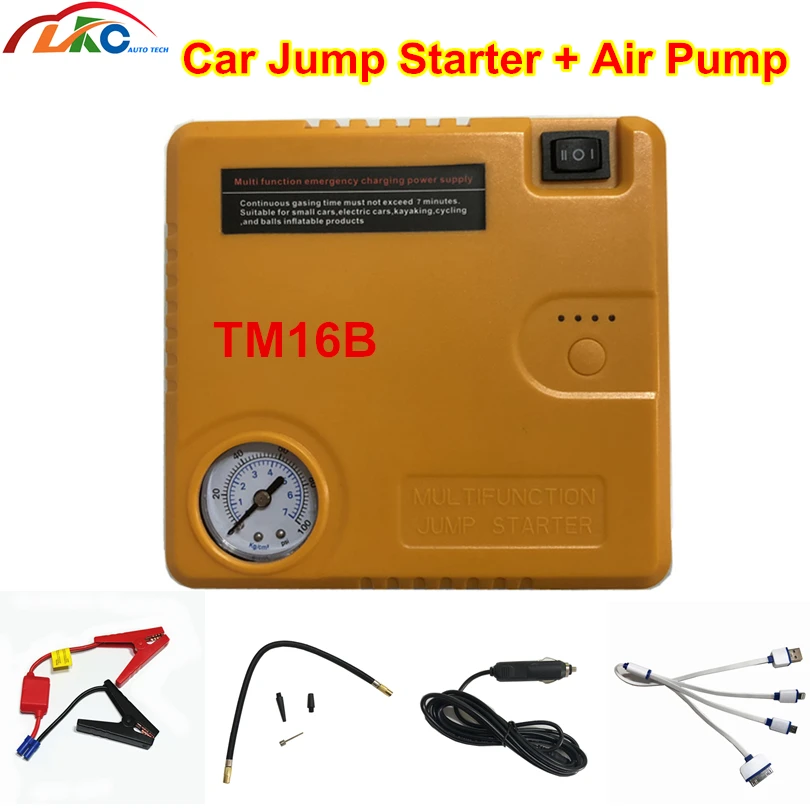New Arrival TM16B Car Jump Starter 12V Air Pump Charges Starting Device Booster Car Starter TM16B
New Arrival TM16B Car Jump Starter 12V Air Pump Charges Starting Device Booster Car Starter TM16B