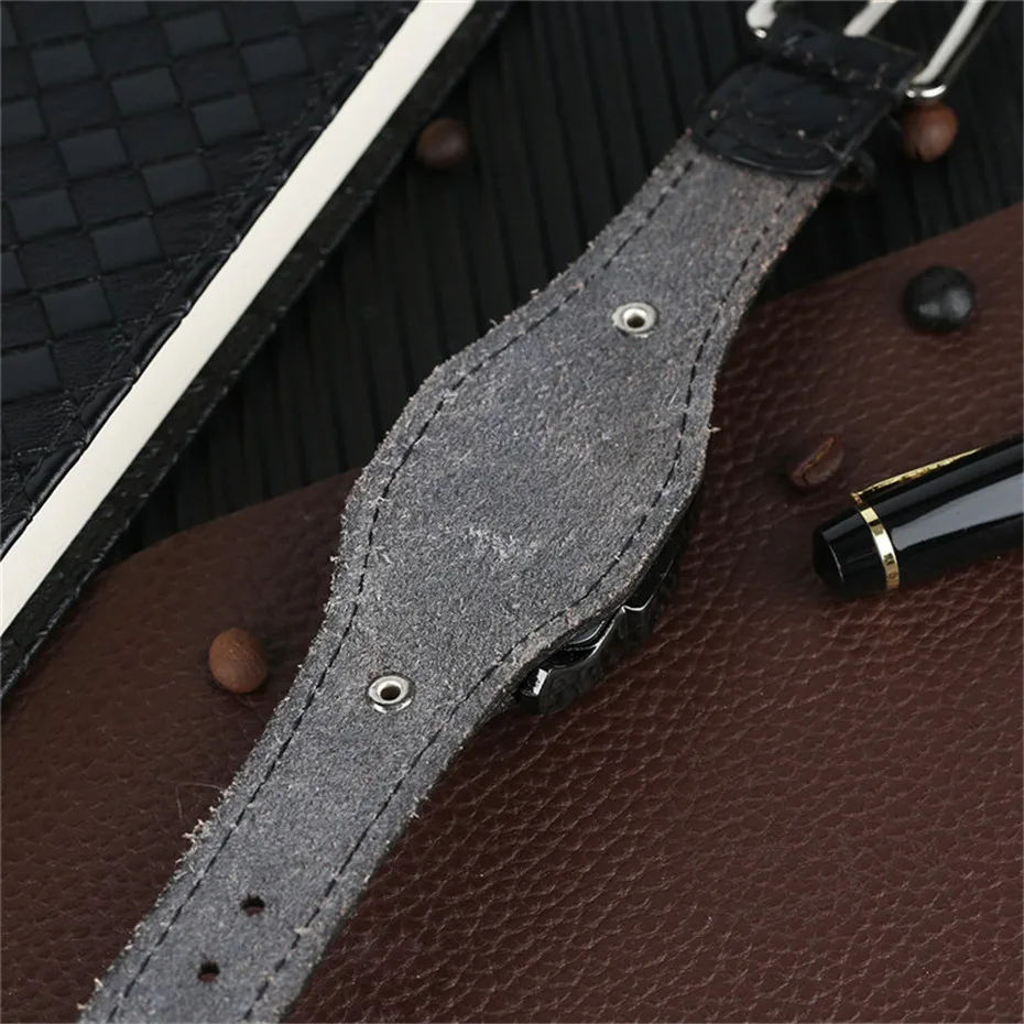 KEVIN Male Arabic Number Wrist Watch Sport Fashion Men Casual Cool Simple PU Leather Band Strap Gift Quartz Punk Rectangle Dial (21)