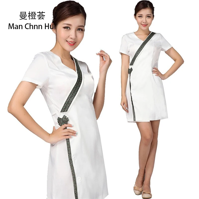 Beauty nail technician clothing summer latest design SPA clothing beauty salon work uniform 2018
Beauty nail technician clothing summer latest design SPA clothing beauty salon work uniform 2018