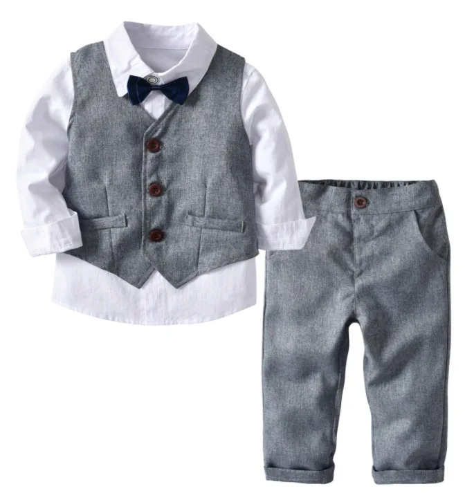 CHICTRY Conjuntos de Ropa Beb/é Ni/ño Reci/én Nacido Tops Camiseta de Algod/ón con Pajarita y Pantalones Cortos Tirantes Trajes de Fiesta Boda Bautizo Infantil