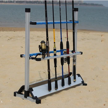 Aluminum Alloy Fishing Rod Holder Display Rack Shelf Bracket 24pcs Stand Supporting Rod Rest Holders Fishing Accessories Tool S4
Aluminum Alloy Fishing Rod Holder Display Rack Shelf Bracket 24pcs Stand Supporting Rod Rest Holders Fishing Accessories Tool S4