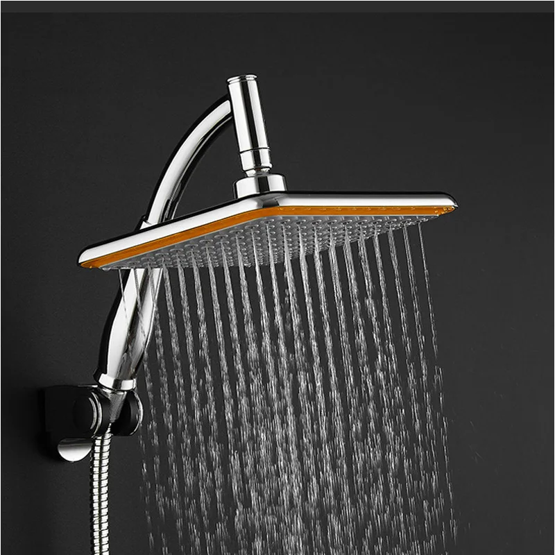 ABS Chrome 9 Inch Square Thin Rotatable Top Rain Shower Head Wall Mounted Extension Arm Water Saving Pressure Spray Shower Bath
ABS Chrome 9 Inch Square Thin Rotatable Top Rain Shower Head Wall Mounted Extension Arm Water Saving Pressure Spray Shower Bath