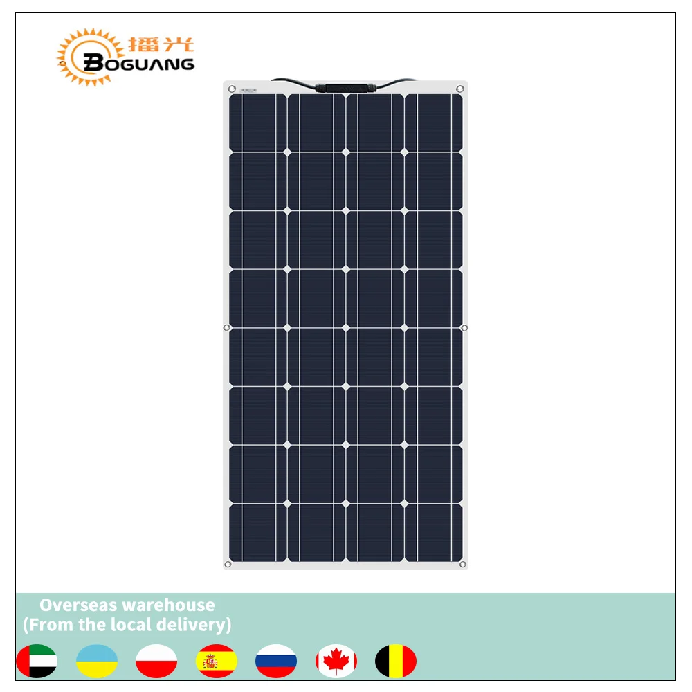 Портативная Гибкая солнечная панель 16 в 100 Вт 18 пластина монокристаллическая