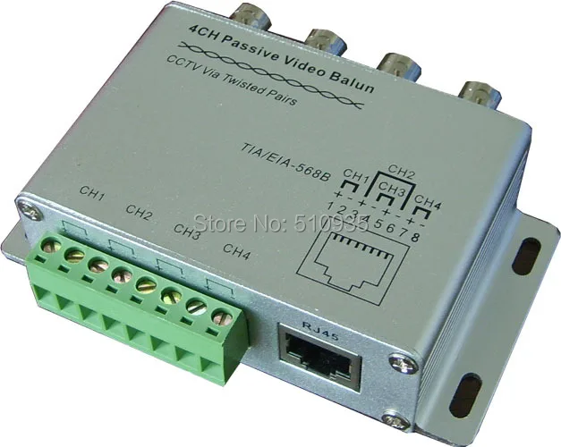 CJ-2804F Good Quality 4 Channel passive video balun BNC Video Balun UTP Passive Video Balun Transceive CAT5 For CCTV DVR
CJ-2804F Good Quality 4 Channel passive video balun BNC Video Balun UTP Passive Video Balun Transceive CAT5 For CCTV DVR