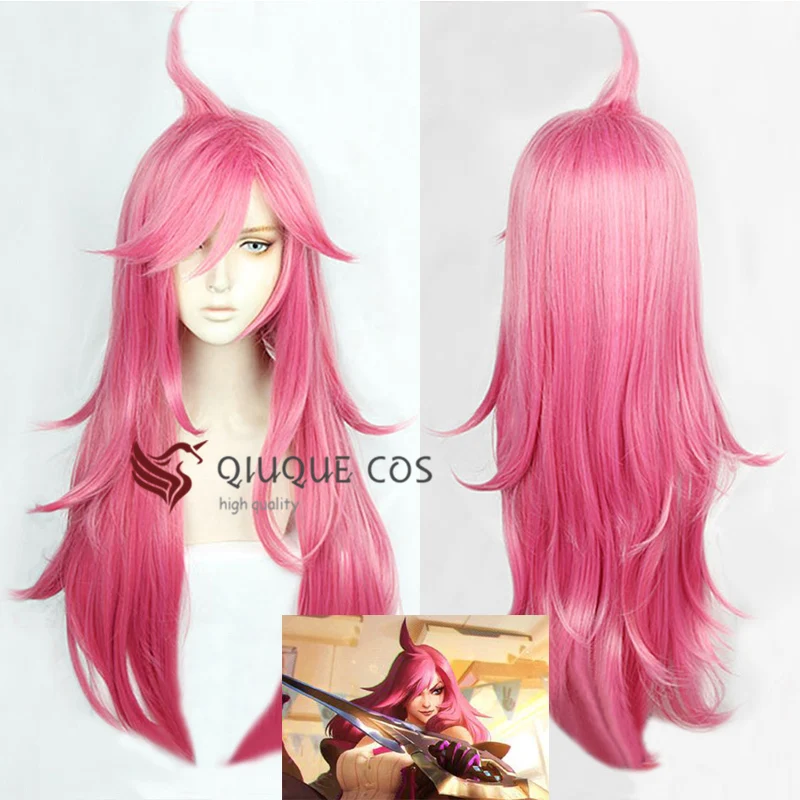 LOL Battle Academia Katarina Du Couteau 75cm Long Rose Pink Styled Hair Heat Resistant Cosplay Costume Wigs + Wig Cap
LOL Battle Academia Katarina Du Couteau 75cm Long Rose Pink Styled Hair Heat Resistant Cosplay Costume Wigs + Wig Cap