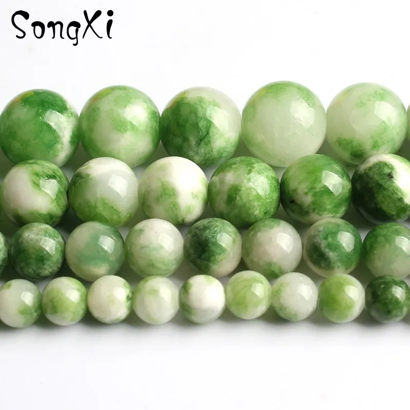 Colorful Green White Jada Stone Round Smooth Beads for Jewelry Making Diy Bracelet Necklace Pick Size 6/8/10/12mm 15 Inches
Colorful Green White Jada Stone Round Smooth Beads for Jewelry Making Diy Bracelet Necklace Pick Size 6/8/10/12mm 15 Inches