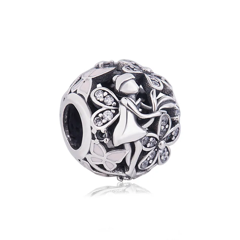 Authentic 925 Sterling Silver Bead Charm Openwork Dazzling Daisy Fairy With Crystal Beads Fit Pandora Bracelet NecklaceJewelry
Authentic 925 Sterling Silver Bead Charm Openwork Dazzling Daisy Fairy With Crystal Beads Fit Pandora Bracelet NecklaceJewelry
