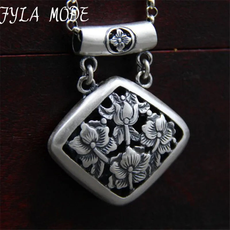 FYLA MODE New Charm Pendants Hollow Pattern Carved Flower 999 Pure Silver 34*40MM 13.70G For Jewelry Making TYC258
FYLA MODE New Charm Pendants Hollow Pattern Carved Flower 999 Pure Silver 34*40MM 13.70G For Jewelry Making TYC258