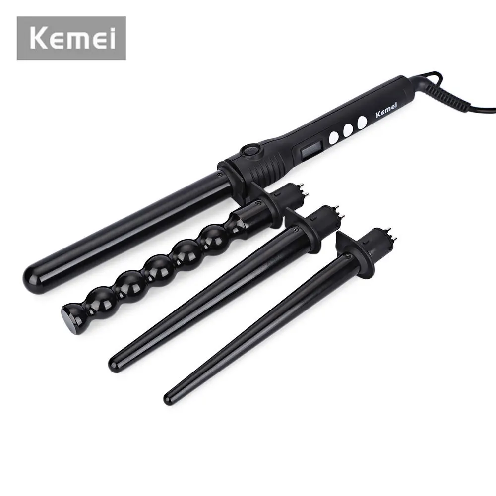 KEMEI 4 in 1 Ceramic Tourmaline Hair Curler Multi-function Styling ToolsHair Styler Hair Curlers Rollers Curling Iron LCD
KEMEI 4 in 1 Ceramic Tourmaline Hair Curler Multi-function Styling ToolsHair Styler Hair Curlers Rollers Curling Iron LCD