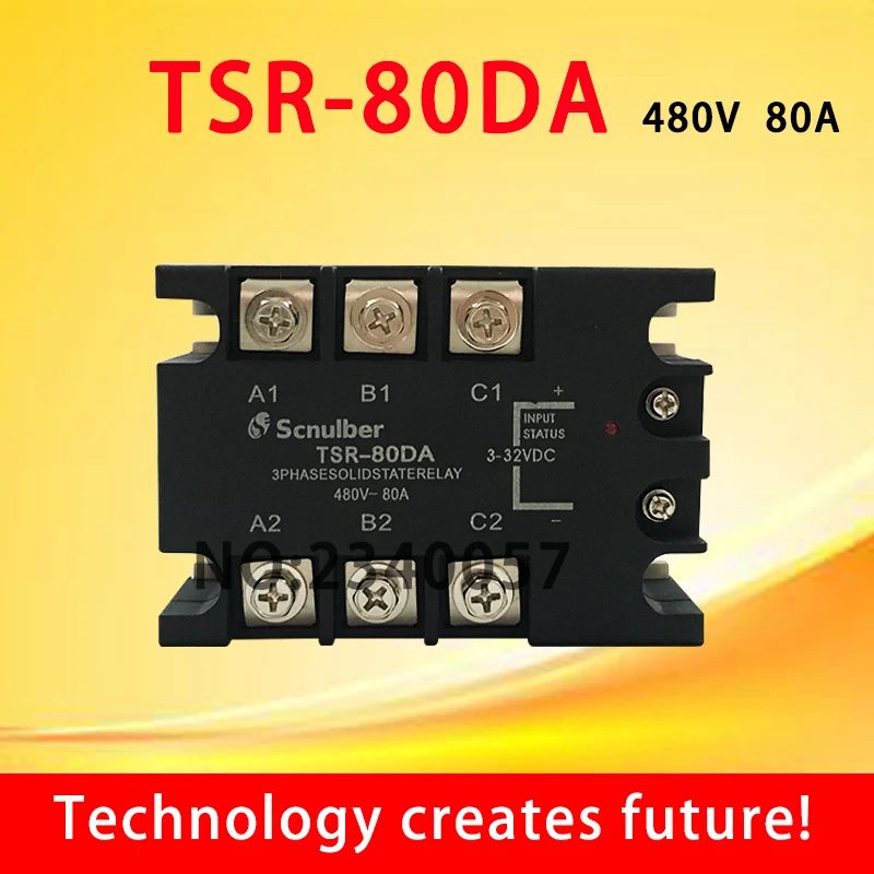 three phase Solid state relay TSR-80A DC control AC 480v` 80A input status:3-32V
three phase Solid state relay TSR-80A DC control AC 480v` 80A input status:3-32V
